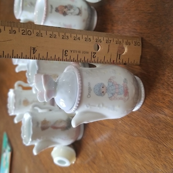 Enesco Precious Moments Porcelain Teapot Spice Jars 1995 - Picture 11 of 11